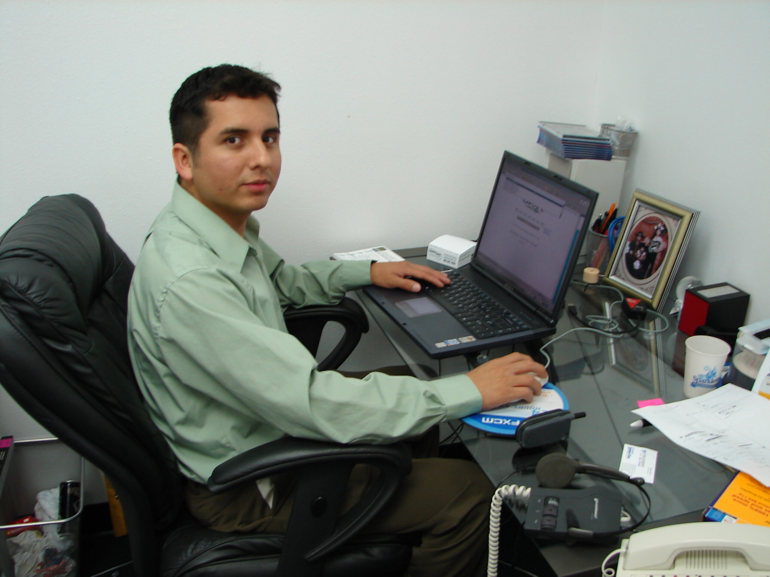 Raul Grimaldo, VND's first hired developer, 2006